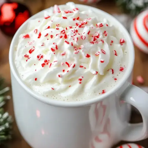 White Chocolate Peppermint Hot Cocoa