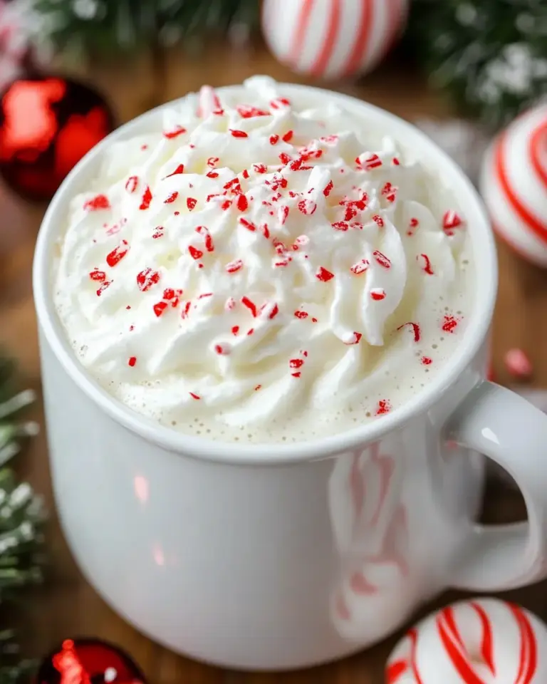 White Chocolate Peppermint Hot Cocoa