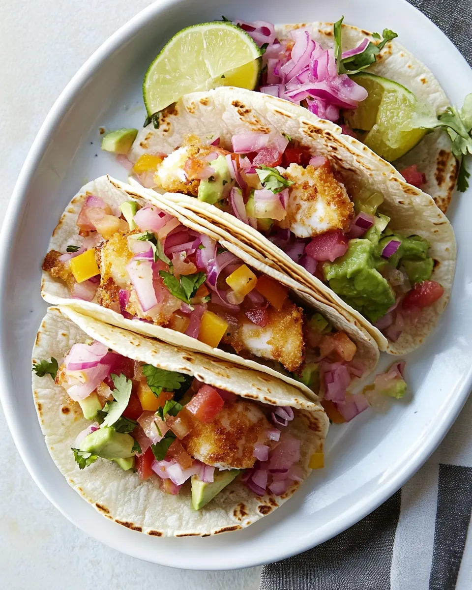 Whitefish and Crispy Avocado Tacos
