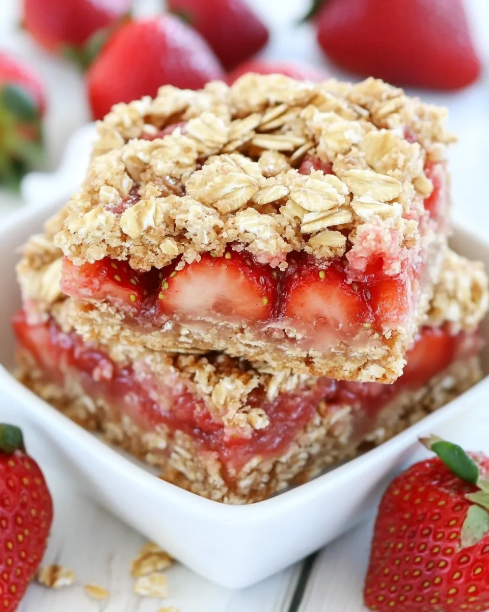 Whole Grain Strawberry Breakfast Bars