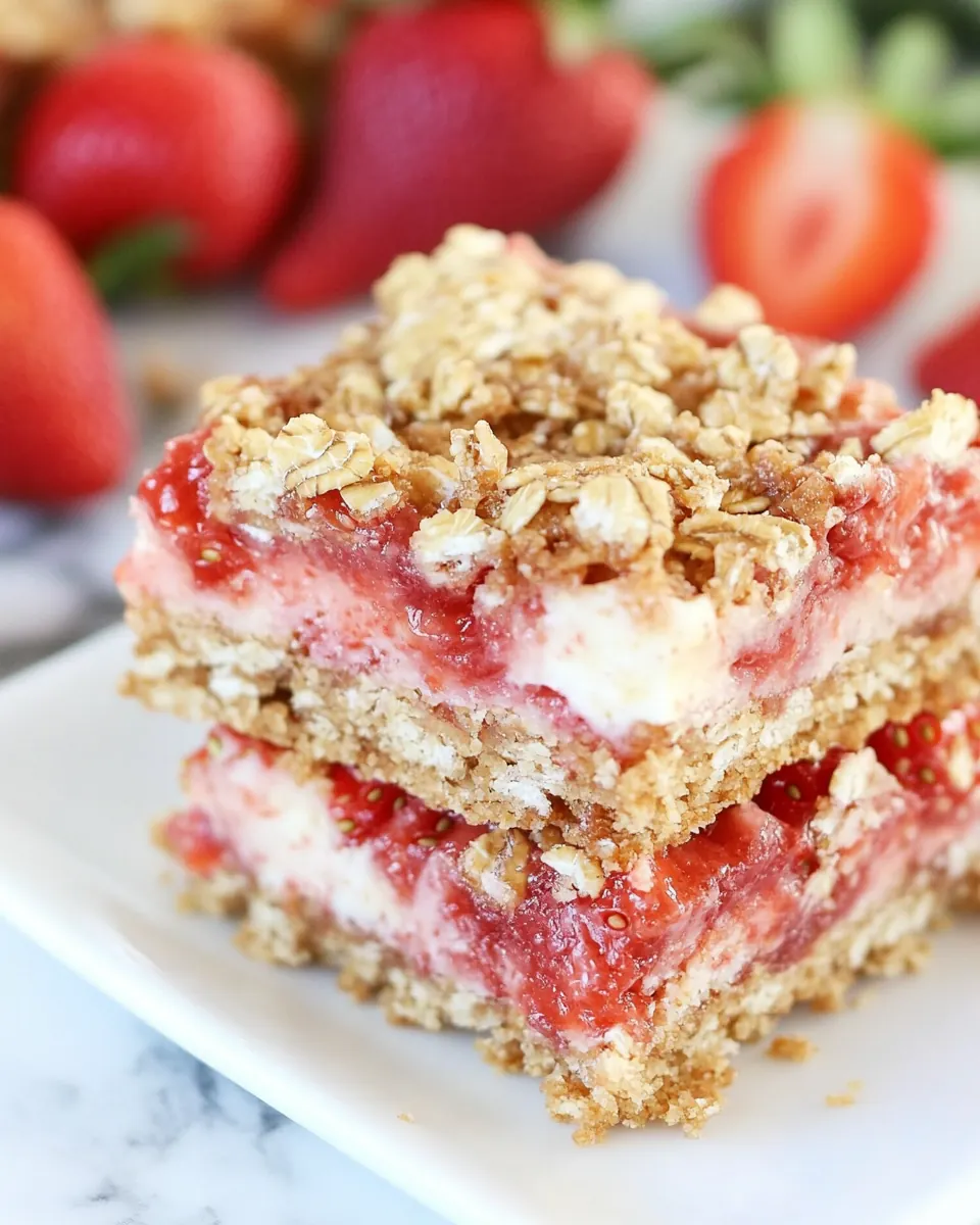 Whole Grain Strawberry Breakfast Bars