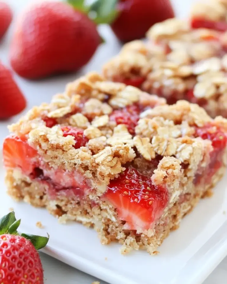 Whole Grain Strawberry Breakfast Bars