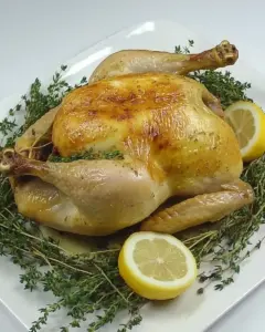 Whole Roast Chicken with Lemon Thyme