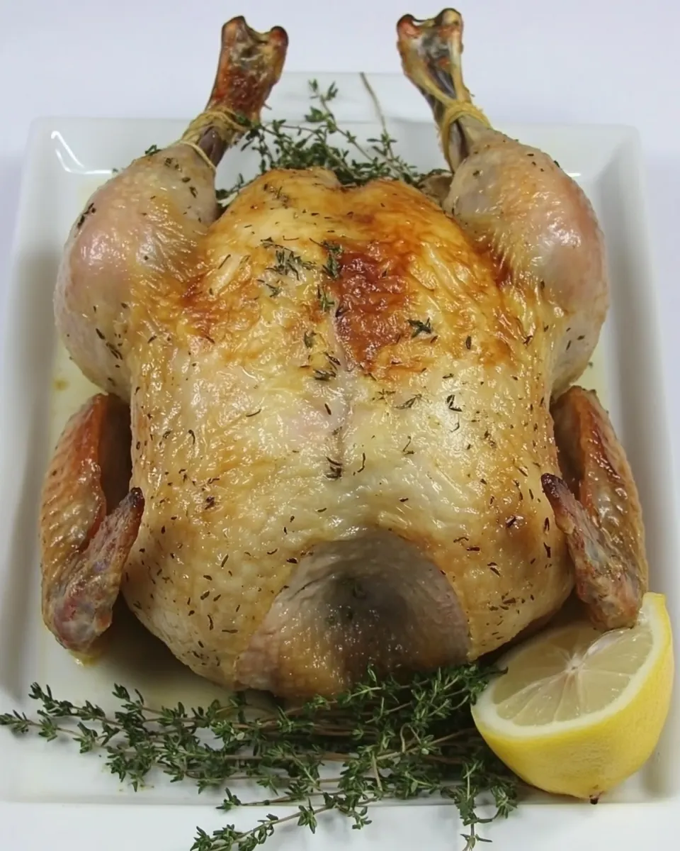 Whole Roast Chicken with Lemon Thyme