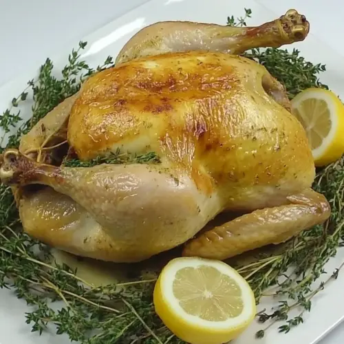 Whole Roast Chicken with Lemon Thyme