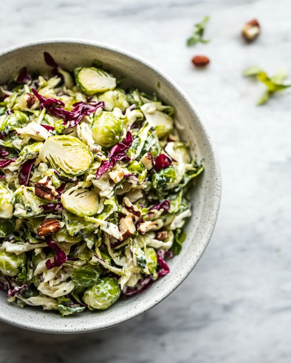 Winter Brussels Sprouts Slaw