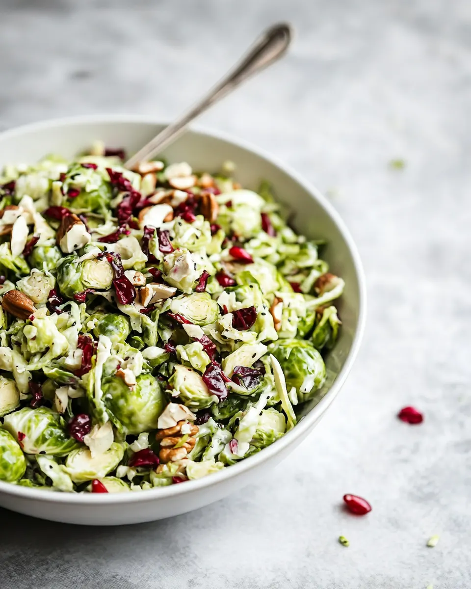 Winter Brussels Sprouts Slaw