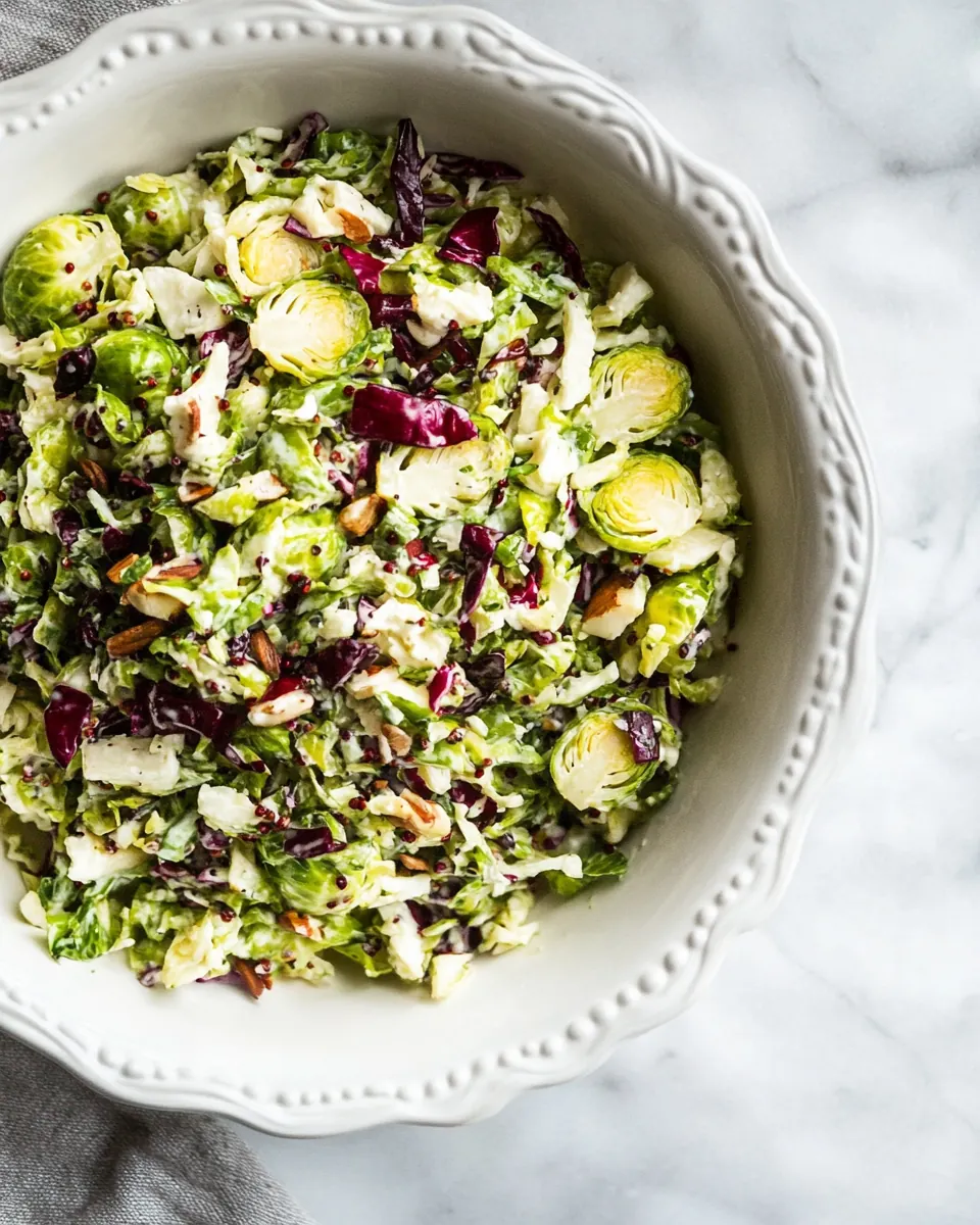 Winter Brussels Sprouts Slaw