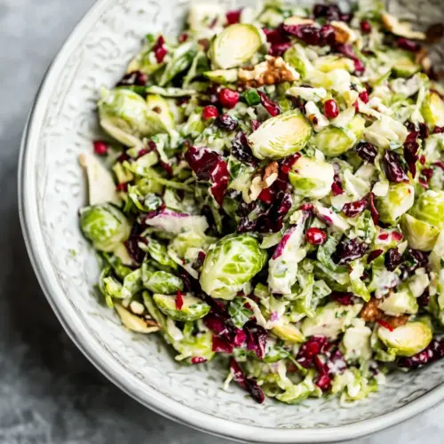 Winter Brussels Sprouts Slaw