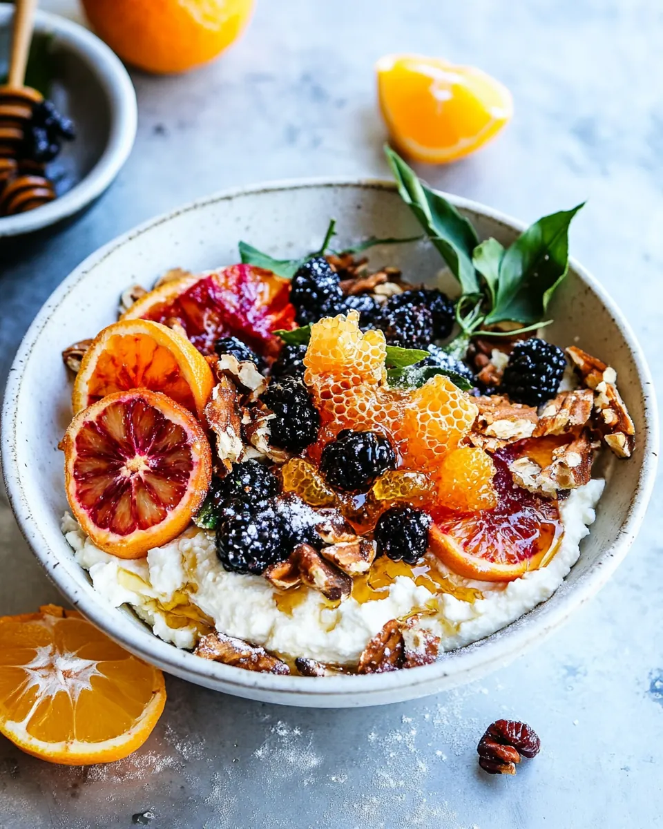 Winter Citrus Ricotta Breakfast Bowl