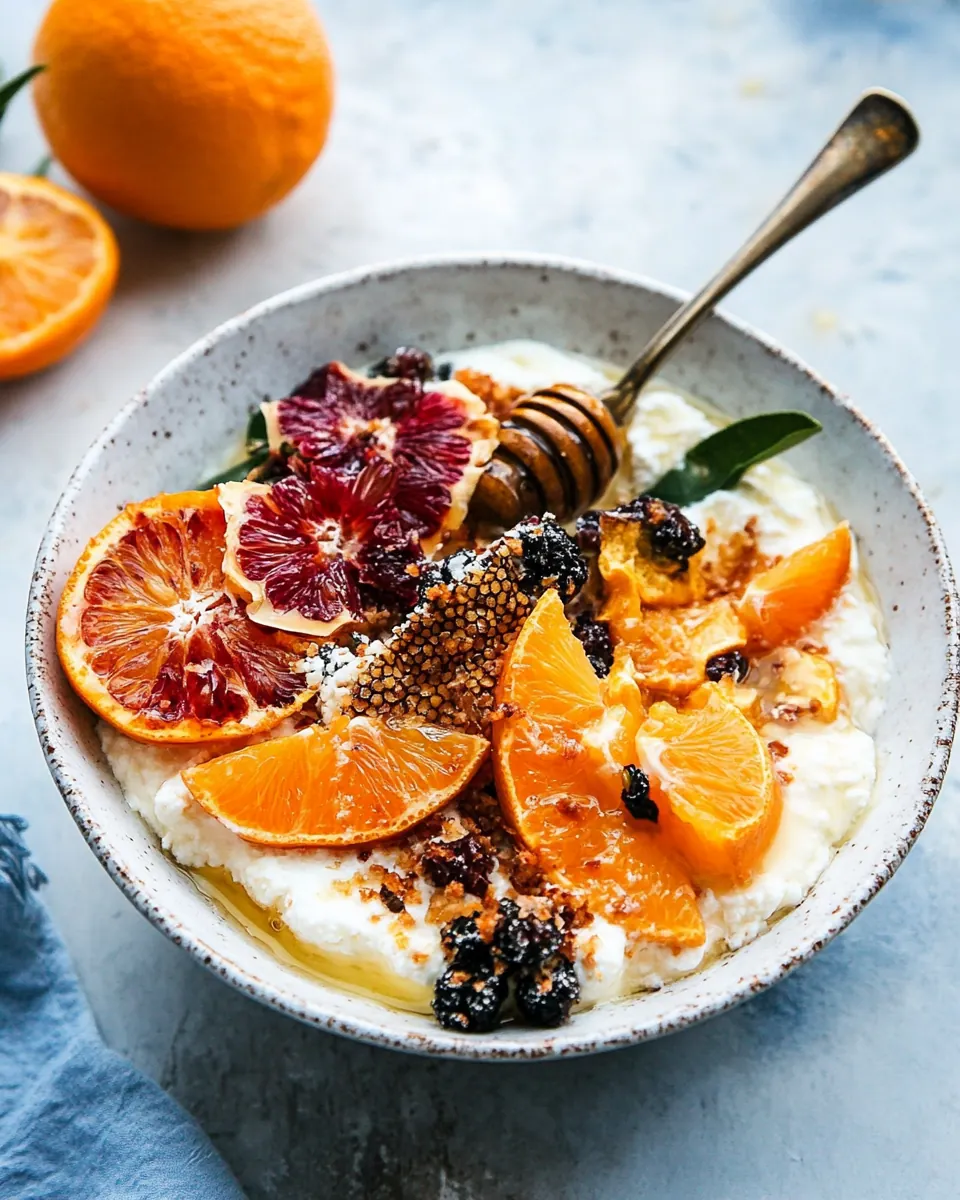 Winter Citrus Ricotta Breakfast Bowl