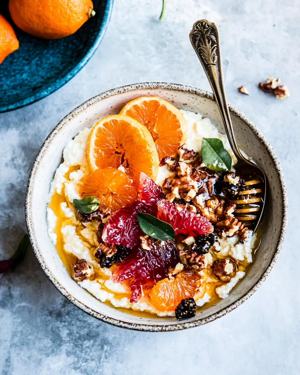Winter Citrus Ricotta Breakfast Bowl