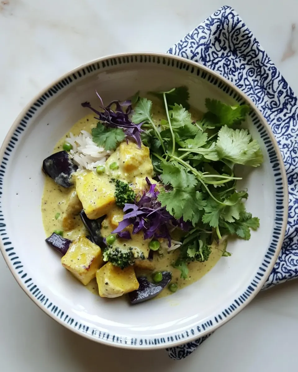 Winter Vegetable Green Curry