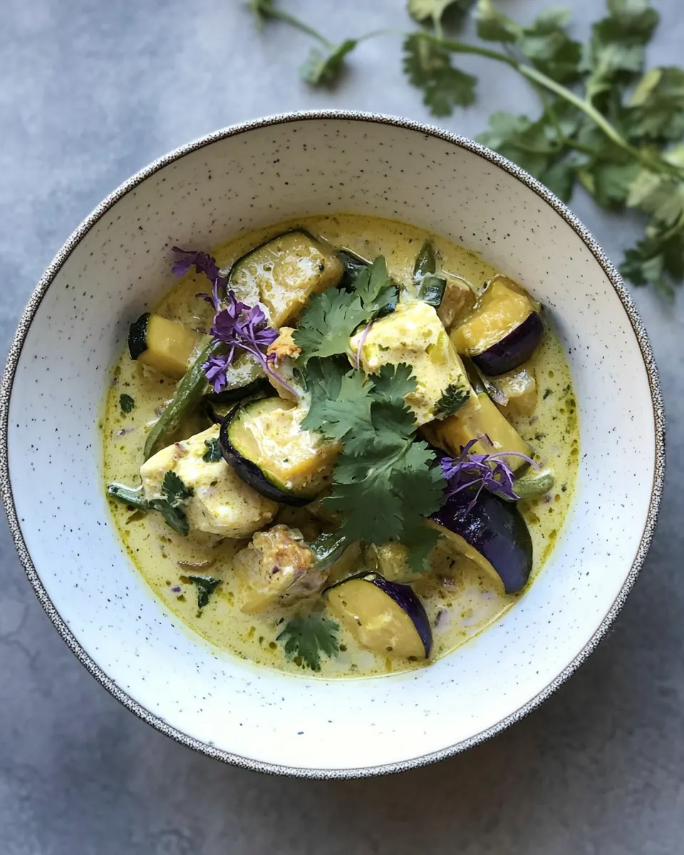 Winter Vegetable Green Curry