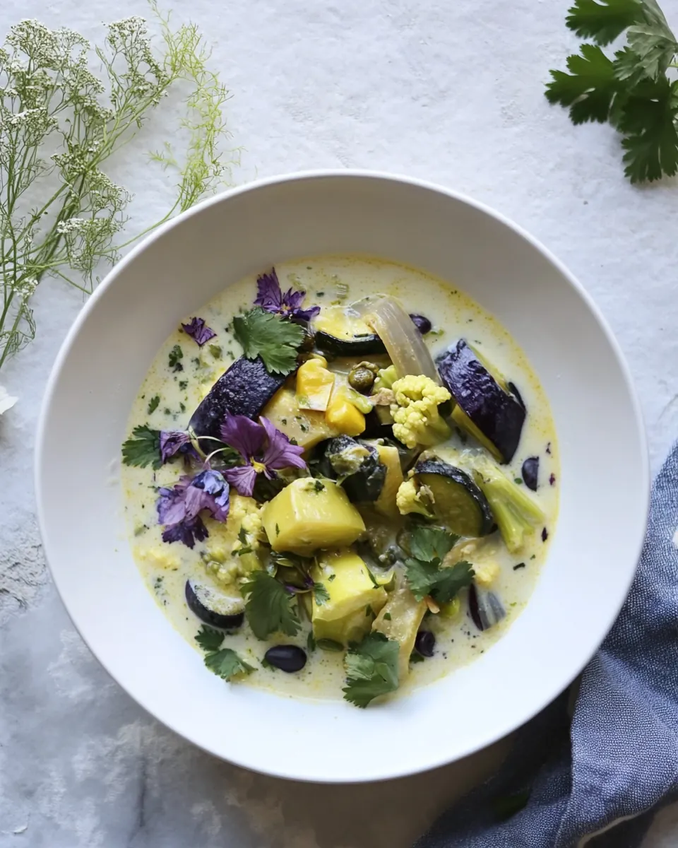 Winter Vegetable Green Curry