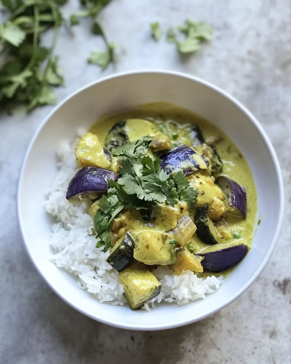 Winter Vegetable Green Curry