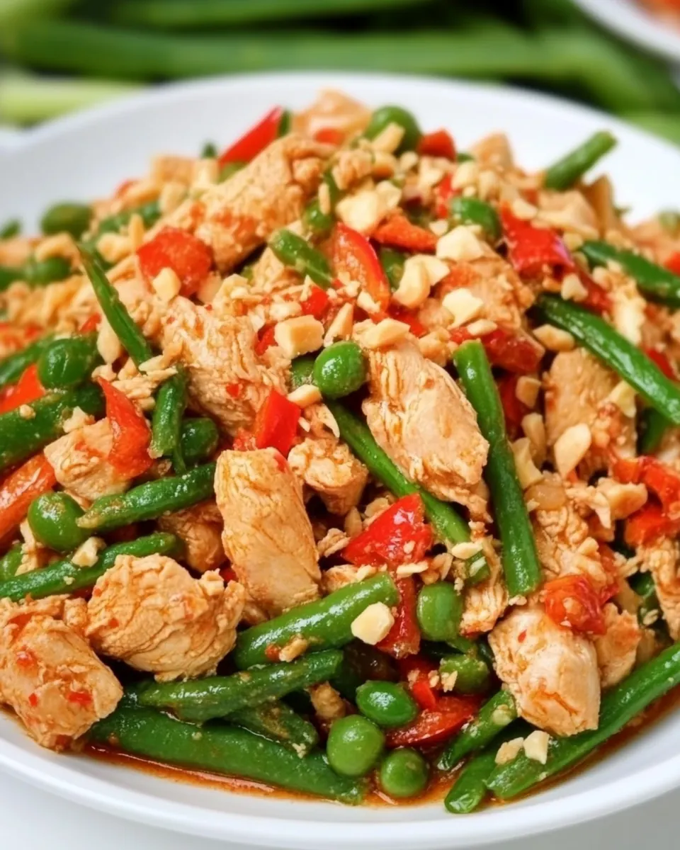 Yam Tua Poo Thai Chicken and Bean Salad