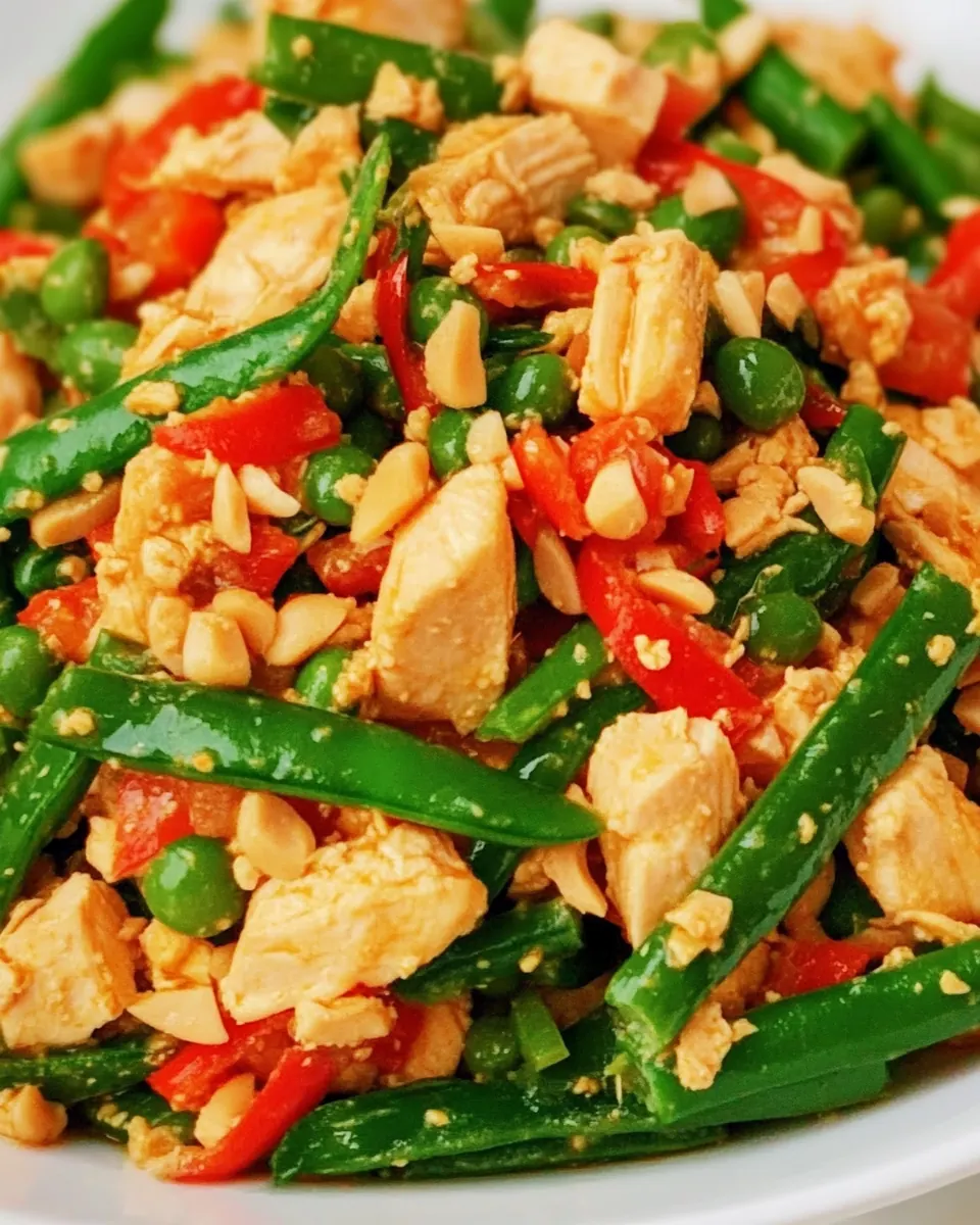 Yam Tua Poo Thai Chicken and Bean Salad