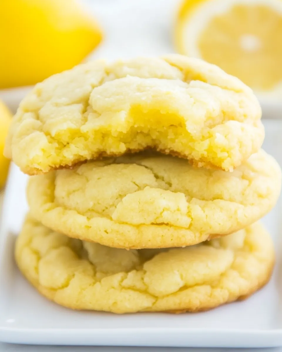 Soft and Chewy Lemon Cookies